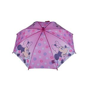 Minnie Mouse Pink Polka Dot Umbrella For Kids By Disney - Compact & Lightweight